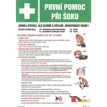 Lékárnička Značka První pomoc při životu ohrožujícím šoku