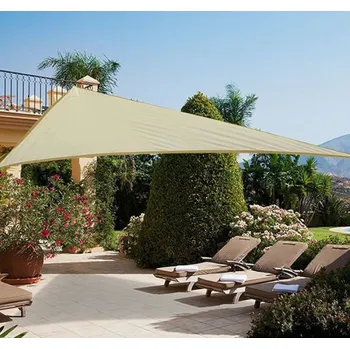 Stínicí technika Stínící plachta proti slunci 5 x 5 x 5 m HDPE | písková