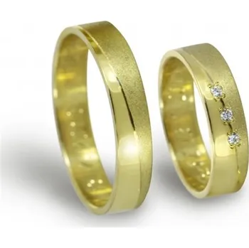 Prsten Snubní prsteny zlaté 0108 + DÁREK ZDARMA