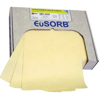 Rohožka Chemické sorpční rohože, lehké, STANDARD, 50 × 40 cm, perforace, 50 ks