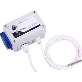 Termostat GSE Digitalní regulátor teploty, min&amp;max rychlosti ventilatoru a hystereze 2x1A