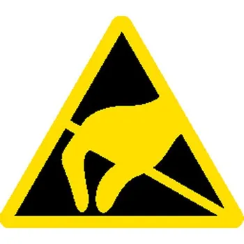 Značení Značka Citlivé na elektrostatický náboj, samolepicí fólie, 10 cm