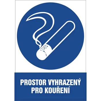Značka Prostor vyhrazený pro kouření