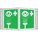 Tabulka úhlová – Zařízení pro vyplachování očí, hliník, 15 × 15 cm