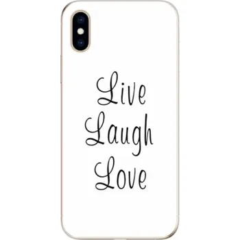 Pouzdro na mobilní telefon Odolné silikonové pouzdro iSaprio - Live Laugh Love - iPhone XS