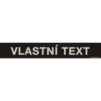 Kancelář Tabulka k parkovacímu dorazu s vlastním textem