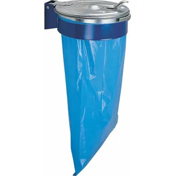 Venkovní odpadkový koš Držák na pytle s kovovým víkem