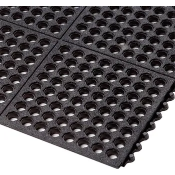 Rohožka Protiúnavová děrovaná rohož, modulová, protiskluzová