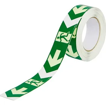 Lepicí páska Orientační páska levá – symbol únikové cesty