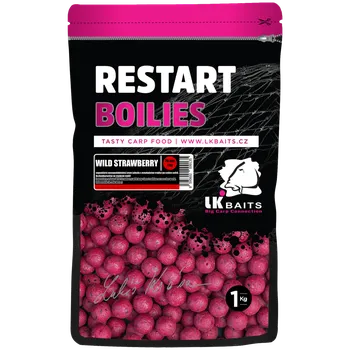 Boilies LK Baits Boilies Restart 14 mm/1 kg Wild Strawberry