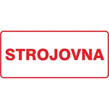 Kancelář Značka Strojovna, samolepicí fólie, 100 × 210 mm