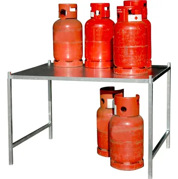 Dílenský regál Regál pro klece pro skladování tlakových lahví