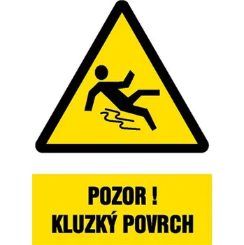 Značka Pozor - Kluzký povrch