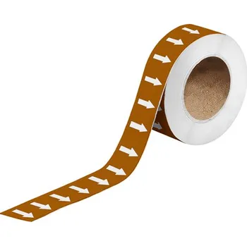 Lepicí páska Páska se šipkami, hnědá/bílá, 25 mm