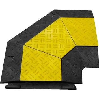 kabelová chránička Kabelový most rohový pravý, černá / žlutá