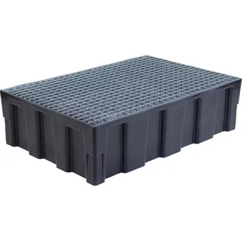 Auto-moto Záchytná vana pro 2 sudy – pozinkovaný rošt, 224 l