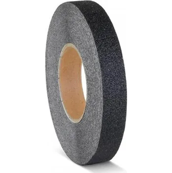 Lepicí páska Černá extrémně odolná protiskluzová páska v roli, 2,5 cm – XR 70