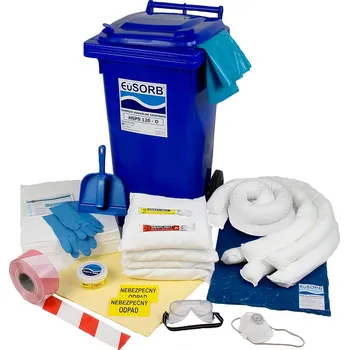 Sorbent Havarijní souprava HSP 120, olejová, 111 l, uzamykatelná, kanalizační deska