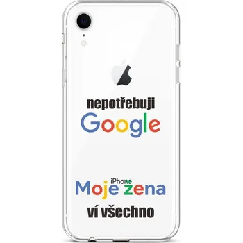Pouzdro na mobilní telefon Kryt iPhone XR silikon Google (obal neboli pouzdro na iPhone XR)