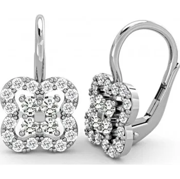 Náušnice Couple, Elegantní náušnice Elodie, bílé zlato se zirkony, 585-66-3-0279.1B00.0.00.001.07