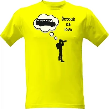 Tričko s potiskem Šotouš na lovu - autobus pánské