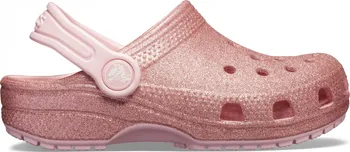 Dívčí sandály Crocs Classic Glitter růžové 29/30