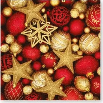 Papírový ubrousek Hvězdy ubrousky 20 ks, 33 cm x 33 cm