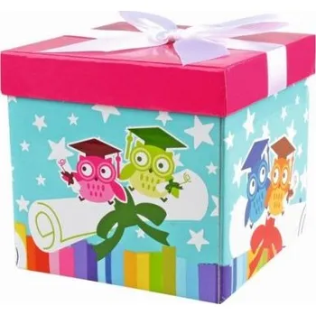 Dárková krabička Dárková krabička skládací s mašlí S 12x12x12 cm