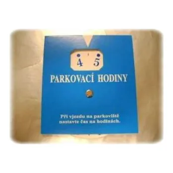 Hodiny Hodiny parkovací 9x10 cm/malé modré