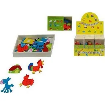 samolepka Samolepky dřevěná farma 24ks