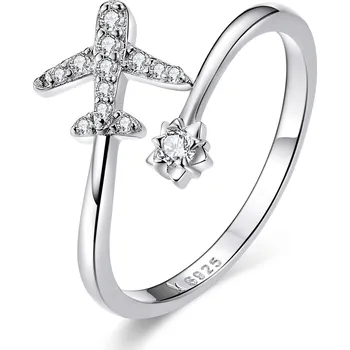 Prsten Elenys stříbrný nastavitelný prsten Letem světem Velikost: Nastavitelná 52-60 mm