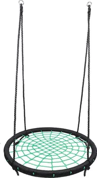 Dětská houpačka Alltoys Houpací síťový kruh 100 cm zelený