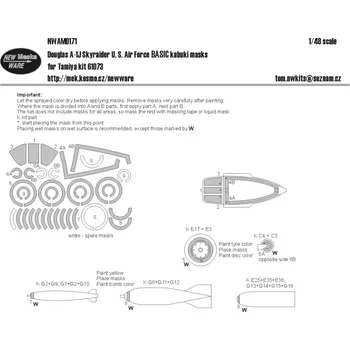 Plastikový model New Ware 1/48 Mask Douglas A-1J Skyraider BASIC (TAM)