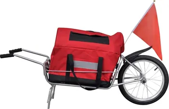 vozík za kolo vidaXL Nákladní vozík za kolo jednostopý s úložným vakem