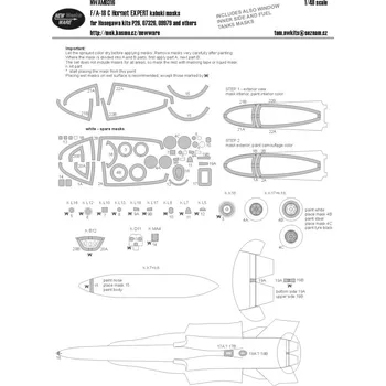 Plastikový model New Ware 1/48 Mask F/A-18 C Hornet EXPERT (HAS)