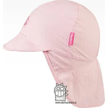 Pokrývka hlavy Kšiltovka Dráče Sahara 20 lehká letní s krytím krku růžová s beruškou velikost čepic: 52-54cm (5-7 let, RDX vel.5)