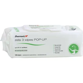 Ostatní Dezinfekční ubrousky na plochy Zeta 3 Wipes Pop-Up 100ks/balení