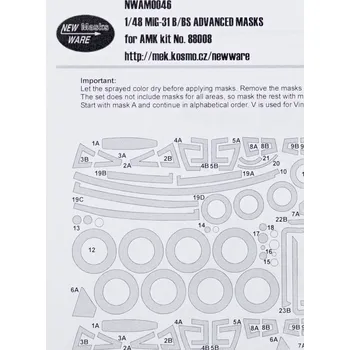 Plastikový model New Ware 1/48 Mask MiG-31 B/BS ADVANCED (AMK)