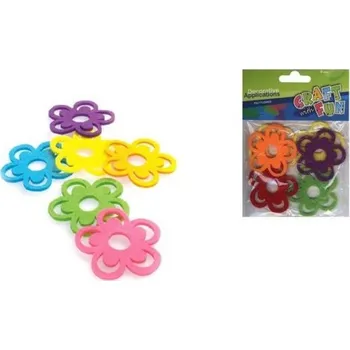 umělá květina Dekorace Filc květ 6 ks