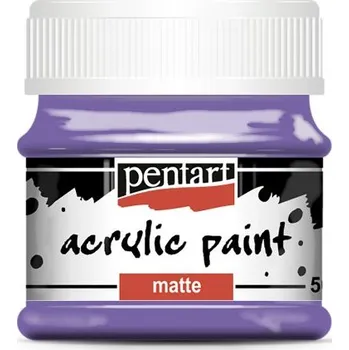 Vodová barva Pentart Akrylová barva matná PENTART 50 ml FIALOVÁ