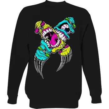 Pánská mikina Mikina bez kapuce Unisex s potiskem Skateboard Attack Ramirez bez kapuce hip hop pánské