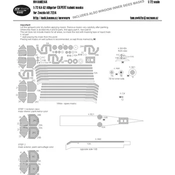 Plastikový model New Ware 1/72 Mask Ka-52 Alligator EXPERT (ZVE 7224)
