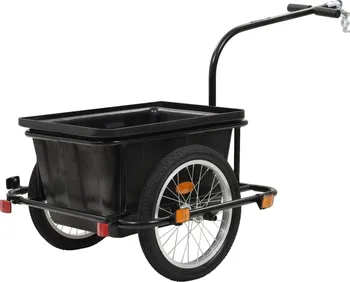 vozík za kolo vidaXL přívěsný vozík za kolo černý 50 l