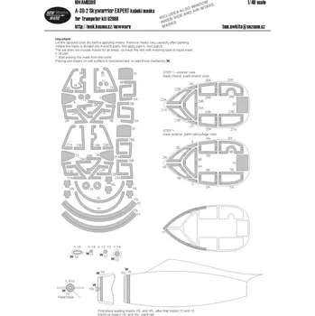 Plastikový model New Ware 1/48 Mask A-3D-2 Skywarrior EXPERT (TRUMP 02868)