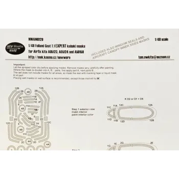 Plastikový model New Ware 1/48 Mask Folland Gnat T.1 EXPERT (AIRFIX)
