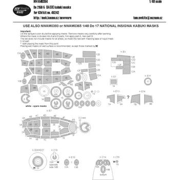 Plastikový model New Ware 1/48 Mask Dornier Do 215B-5 BASIC (ICM 48242)