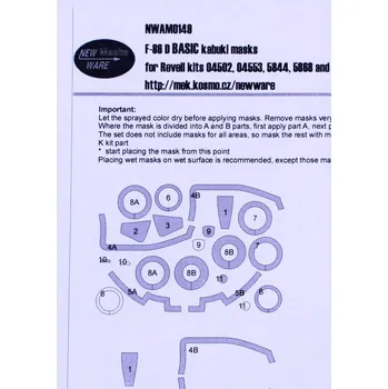 Plastikový model New Ware 1/48 Mask F-86 D BASIC (REV)