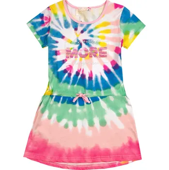 Dívčí šaty Dívčí šaty s flitry - KUGO WT9325, vel.4-12 Barva: Růžová, Velikost: 4