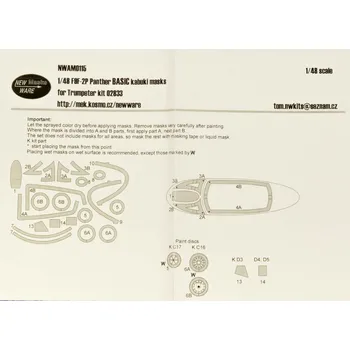 Plastikový model New Ware 1/48 Mask F9F-2P Panther BASIC (TRUMP 02833)