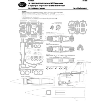 Plastikový model New Ware 1/48 Mask TF-104G,F-104D/DJ EXPERT (HAS)